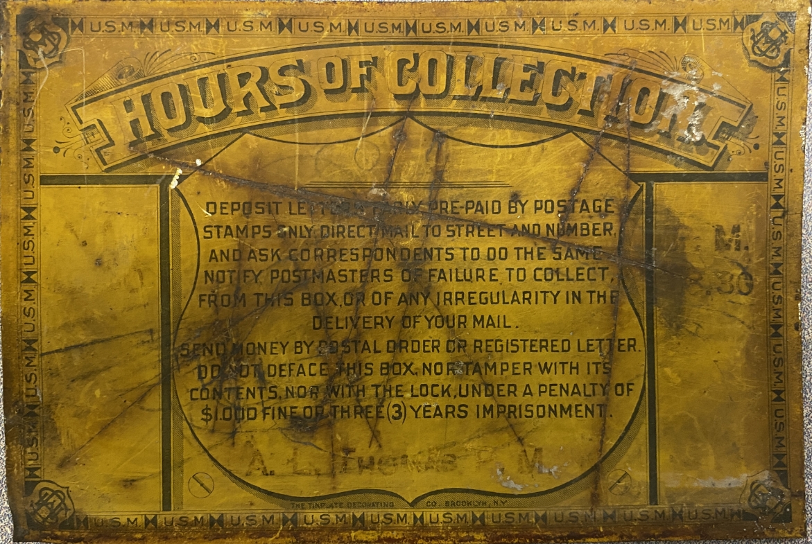 collection Hours Sign